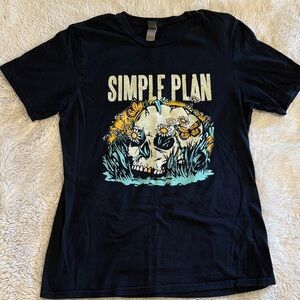 Gildan Black Graphic Tee - Simple Plan Design